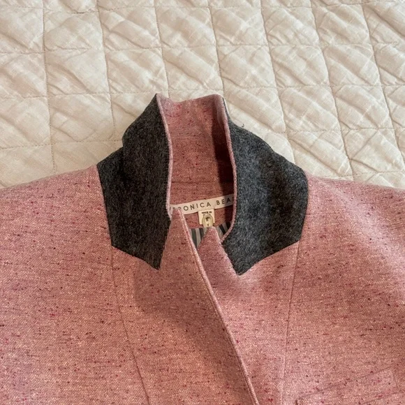 Veronica Beard Steele Heathered Dickey Jacket, size 8, pink - Picture 10 of 10